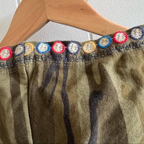 Johnny Was Camo Green Rina Raglan Hoodie Jacket - Picture 13 of 13